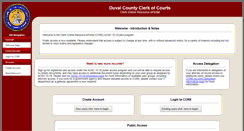 Desktop Screenshot of core.duvalclerk.com